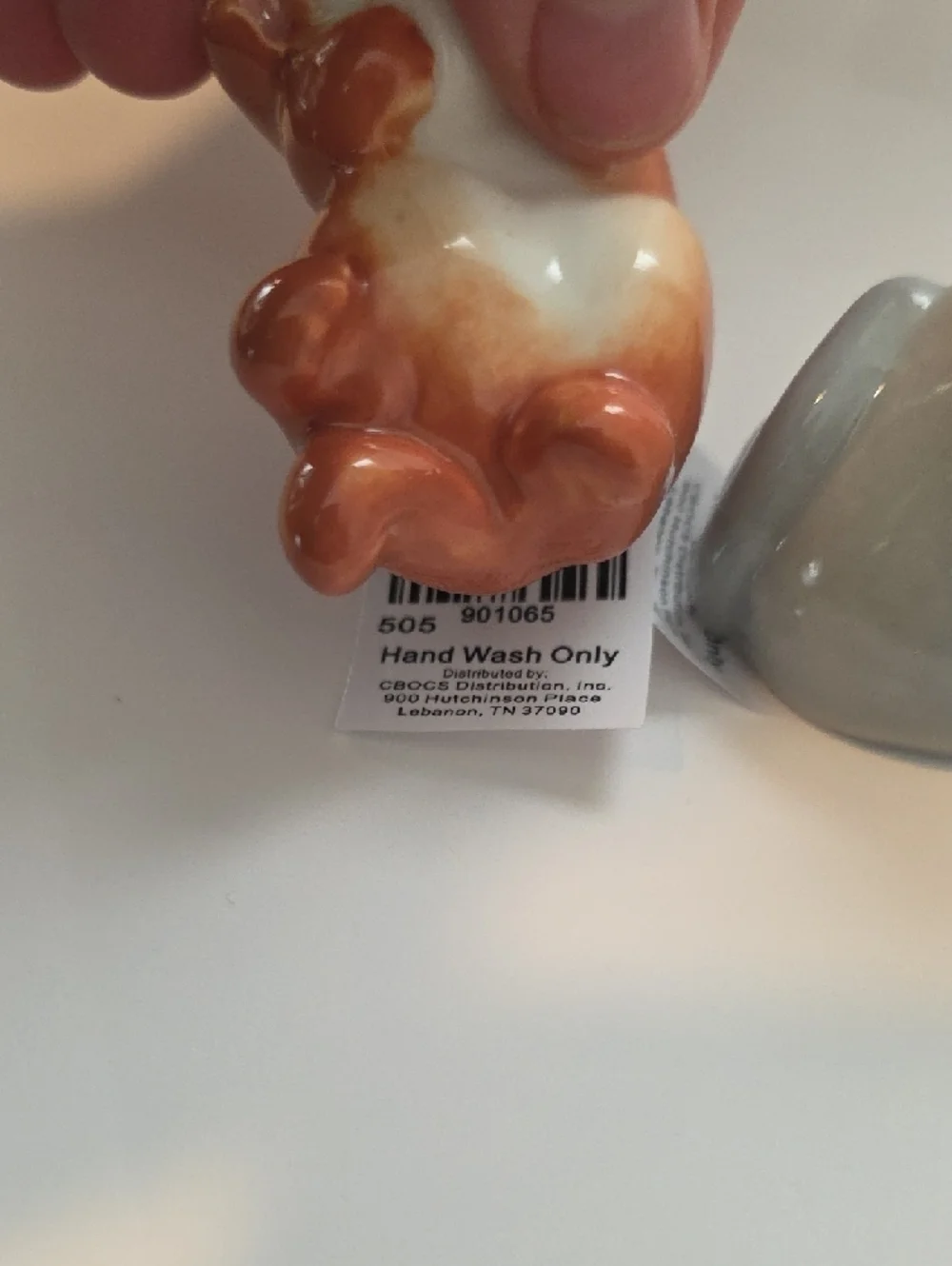 Cat Mini Ceramic Salt and Pepper Shakers - Orange & Gray